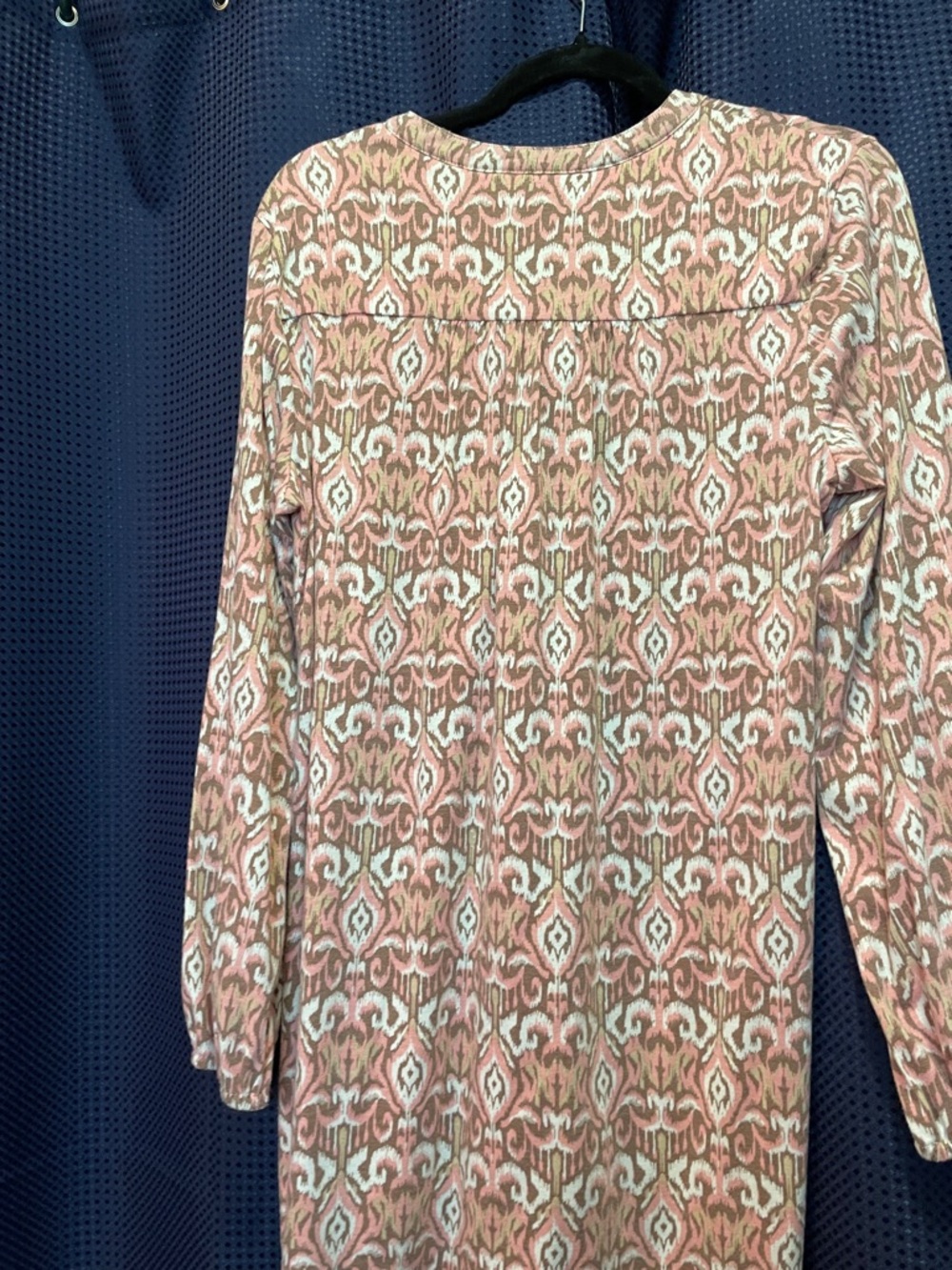 Wonderly Pink Cream Patterned Long Sleeve Blouse - Picture 9 of 15